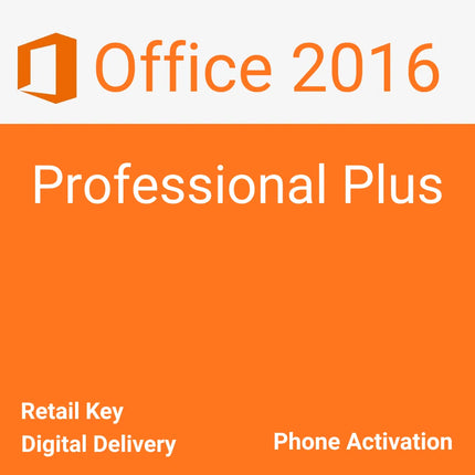 Office 2016 Professional Plus Retail Phone Activation Key For 1 PC