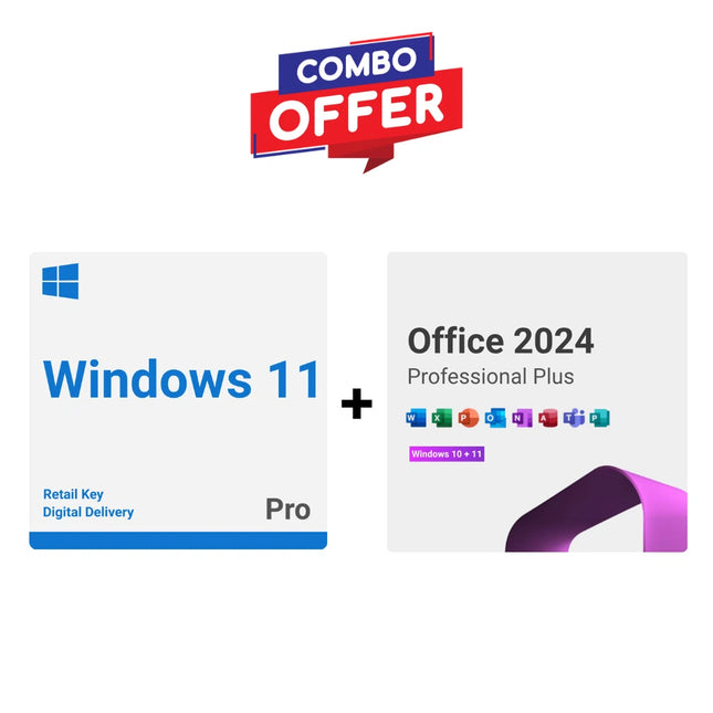 Windows 11 Pro Online Activation + Office 2024 Professional Plus LTSC Retail License Phone Activation