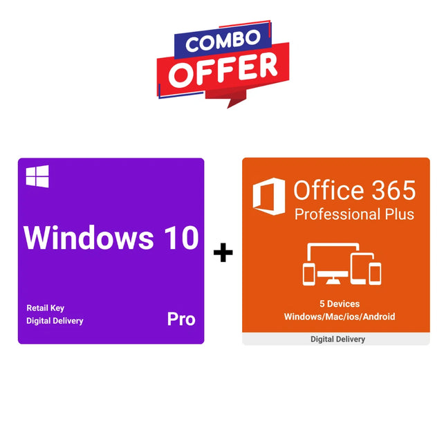 Windows 10 Pro Online Activation + Office 365 Professional Plus Acccount