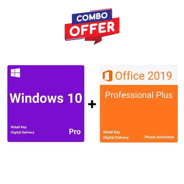 Windows 10 Pro Online Activation + Office 2019 Professional Plus Phone Activation