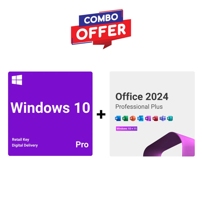 Windows 10 Pro Online Activation + Office 2024 Professional Plus LTSC Retail License Phone Activation