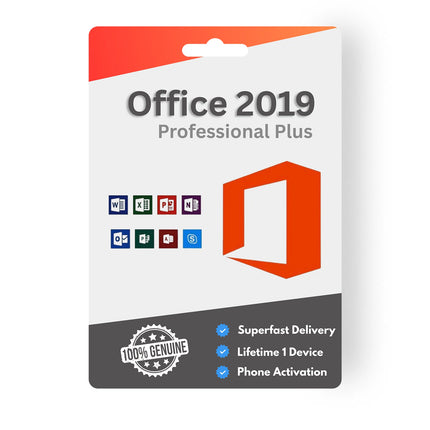 Genuine Office 2019 Professional Plus License – Fast Email Delivery, One-Time Activation, No Subscription Fees