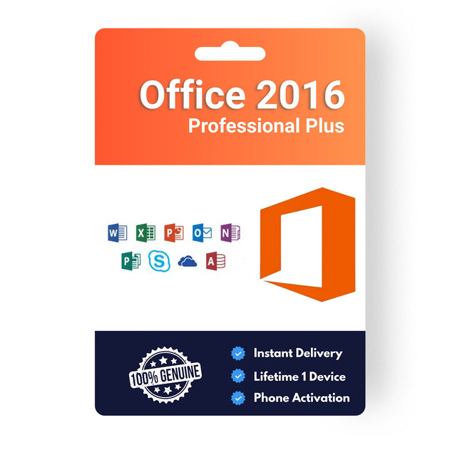 Genuine Microsoft Office 2016 Professional Plus Product key