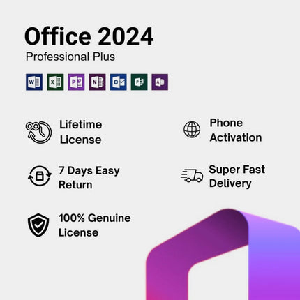 Genuine Microsoft Office 2024 Professional Plus License