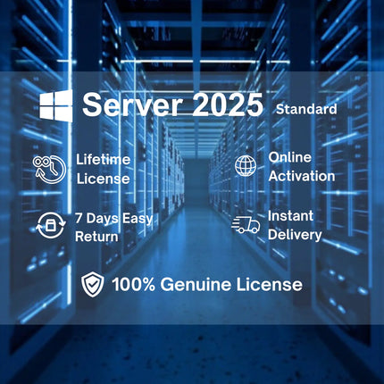 Genuine Windows Server 2025 Standard – Advanced Security, Ransomware Protection, Seamless Azure Hybrid Integration
