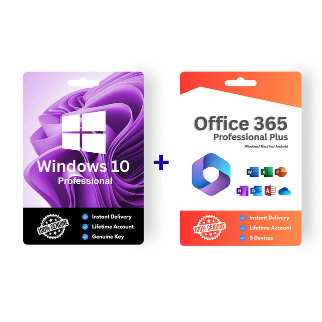 Genuine Windows 10 Pro Office 365 License